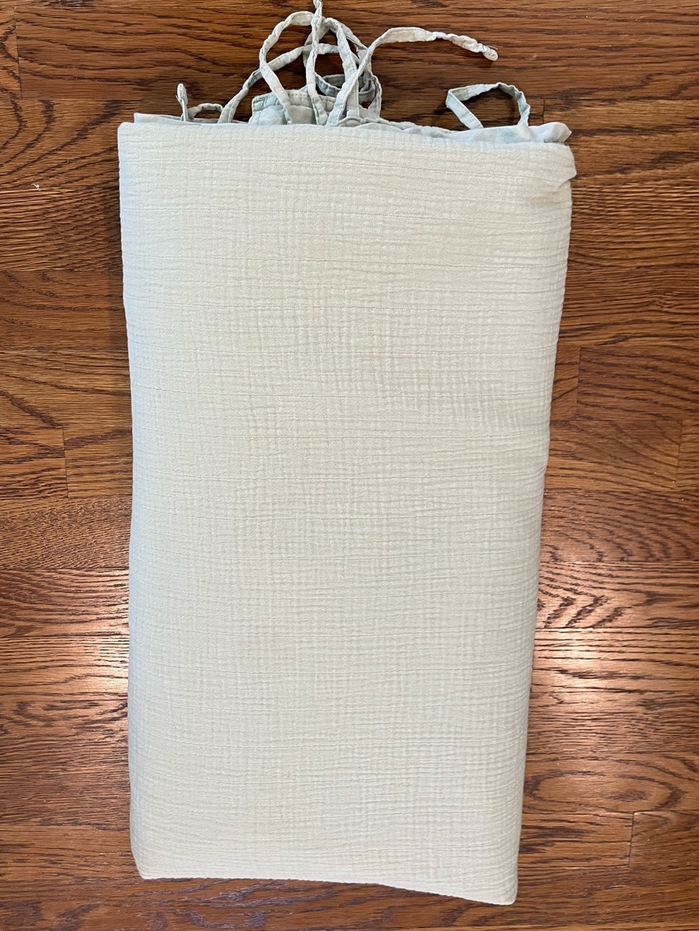 Pottery Barn Teen SOFT GAUZE Twin Duvet Cover Sage Green-Beach/College Dorm - Picture 2 of 8